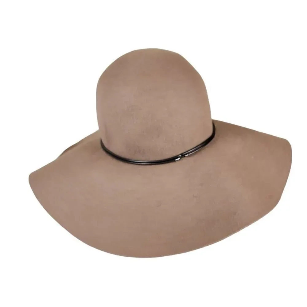 Target- Women’s 100% Wool Floppy Hat Wide Brim with Chain Detail